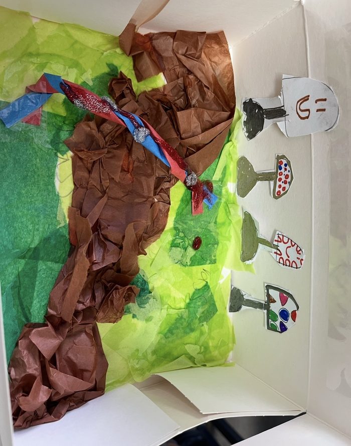Children's diorama artwork